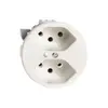 Presa FH 2×T13 bianco con LED verde 