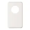 Plaque de recouvrement I-I 43mm+pleine blanc 