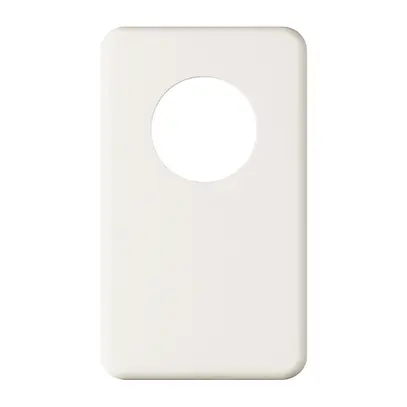 Plaque de recouvrement I-I 43mm+pleine blanc 