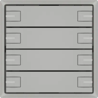 Poussoir universel EDIZIO.liv UNI SNAPFIX® a.LED RGB 4× comm.2T grc 