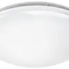 Luminaire rond LED ESYLUX ELLEN, 12W 4000K 1250lm Ø300×95mm IP20, blanc 