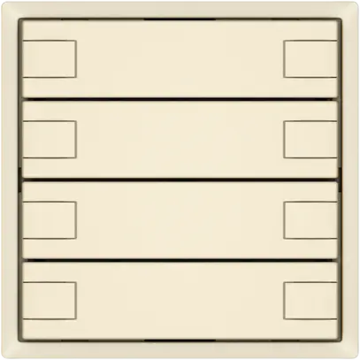 KNX-Taster RGB EDIZIO.liv SNAPFIX® Temperaturfüh.o.LED 8×Taste 1-Tbed.cr 