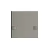 Touche 1/1 KNX/électron.a.LED EDIZIOdue commande à 2-touches gris foncé 