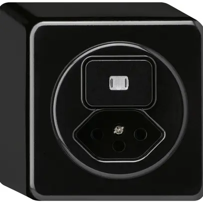 Combinazione luminosa AP basico AR/1L+tipo 13 nero 