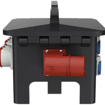 Distributore di corrente EverGum maxi 40A 1×FI 10×LS 6×T23 2×T25/CEE16 1×spina 