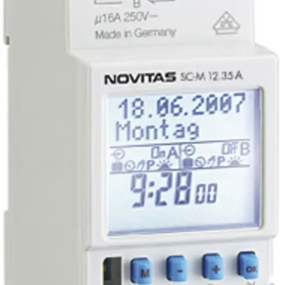 Timer AMD Novitas SC-M 12.35A, 230V 2-canale Astro 