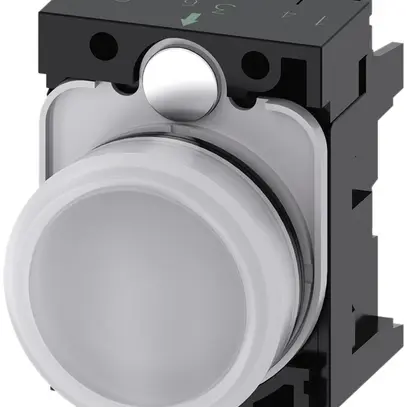 Voyant lumineux Siemens SIRIUS ACT a.support+LED 230VAC blanc plastique 
