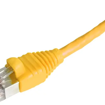 Câble patch Dätwyler CU RJ45 7.5m jaune U/UTP Kat.6 