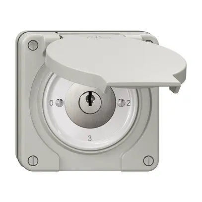 Interruttore rotativo NUP NEVO, 5/1L, con serratura&2 chiavi, KS, 0-1-2-3, grc 