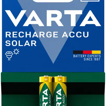 Accumulateur VARTA Solar NiMH HR03/AAA, 0.55Ah blister à 2 pièces 