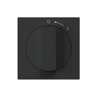 Kit frontale per contatto rotativo nero 60×60mm kallysto 0<-1 