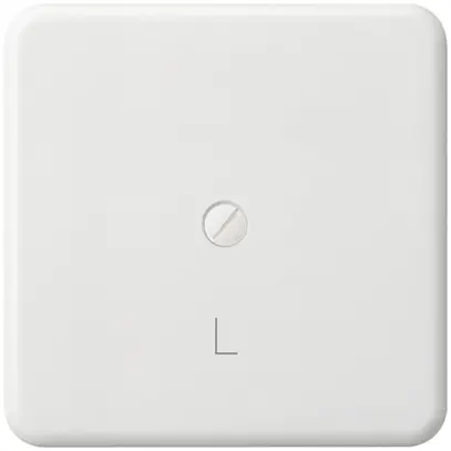 Placca di copertura basico grd.III mat.sint. bianco con incisione L 