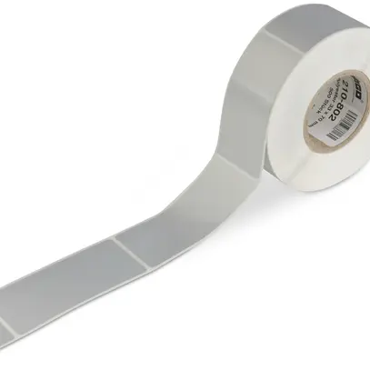 Rollo d'etichetta WAGO 33×70mm argento 500 pezz./bobine, virgine 