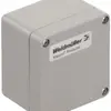 Gehäuse Polyester Weidmüller POK 80×75×55mm glasfaserverstärkt silbergrau 
