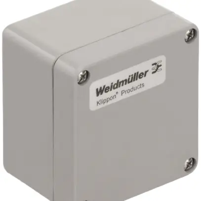 Scatola poliestere Weidmüller POK 80×75×55mm fibre di vetro grigio argento 