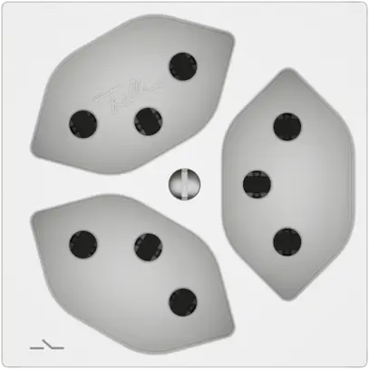 Presa EDIZIO.liv SNAPFIX® 3×T13 1×S bi 