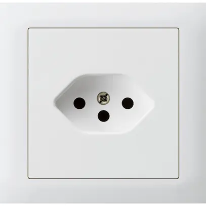 Presa INS kallysto tipo 13 montaggio T scatola INS G3 telaio a innesto bianco 