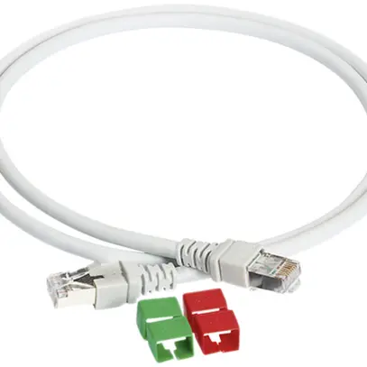 Câble patch Feller EASYNET RJ45 1m non blindé U/UTP cat.6, gris 