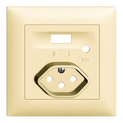 Kit frontal EDIZIOdue pour prise FI vanille 