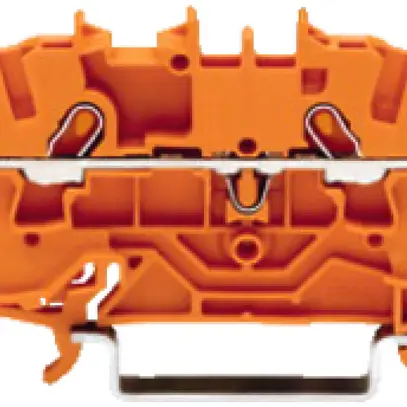 Morsetto di passaggio WAGO Top Job-S 1.5mm² 4L arancione serie 2001 