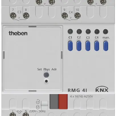 Attuatore-commutatore AMD Mix 2 RMG 4 I KNX Theben 