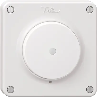 Interrupteur à poussoir lum.NEVO N.CO lentille frontale LED jn S3/1L bc membr.bc 