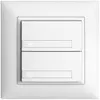 UP-Taster KNX 2-fach EDIZIOdue weiss RGB ohne LED mit Papiereinlage 