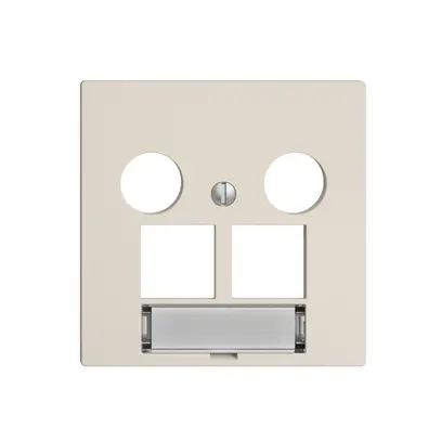 Kit de recouvrement Edue F, p.prise multimédia EASYNET, p.2×RJ45 S-One, crema 