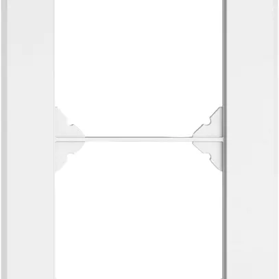 Intestazione INC EDIZIO.liv SNAPFIX® 2×1 per combinazioni a libera scelta bianco 