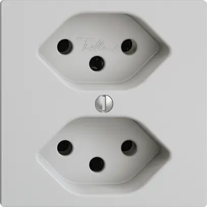 Prise ENC EDIZIOdue 2×T13 gris clair 