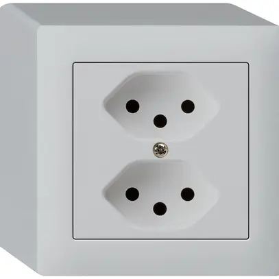 Presa AP kallysto 2×T13 grigio chiaro 