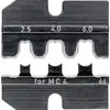 Bloc de sertissage KNIPEX pour MC4 2.5/4/6mm² 