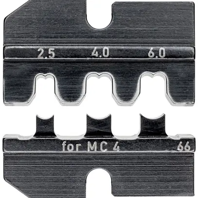 Bloc de sertissage KNIPEX pour MC4 2.5/4/6mm² 