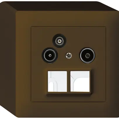 Prise d'antenne AP R/TV-données HMS kallysto 19dB brun 