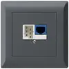 Scatola INC DSL kallysto.line 1×RJ45/1×T+T antracite 
