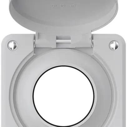 Parte superiore robusto per presa IP55 con guarnizione tonda grigio chiaro 
