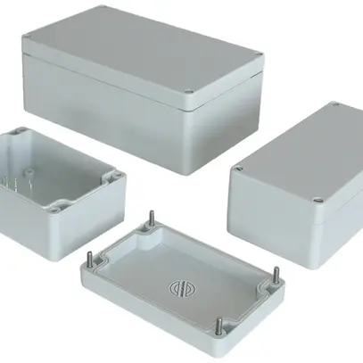 Scatola normalizzata Rose PC senza alogena, 120×240×100mm grigio chiaro 