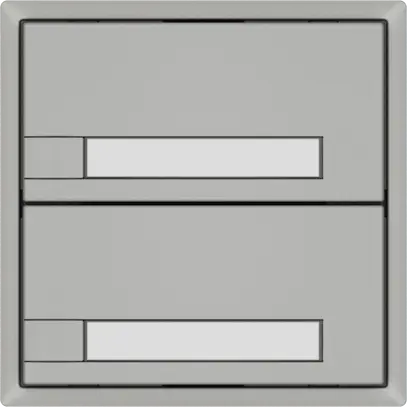 Pulsante universale EDIZIO.liv UNI SNAPFIX® 12…48V s.LED 2× com.1T targ.grc 