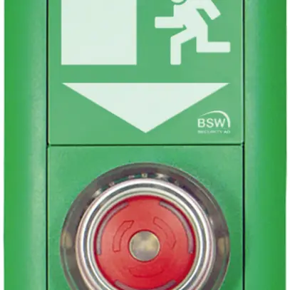 Tasto di emergenza INC BSW NT22-P-NT1OO EDIZIOdue, apritore/apritore, verde 