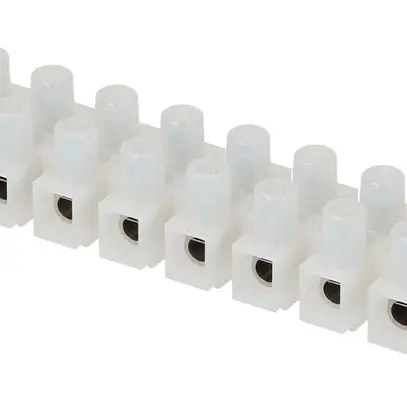 Morsettiera Adels-Contact 12P 0.5…2.5mm² 24A 450V interasse 10mm bianco 