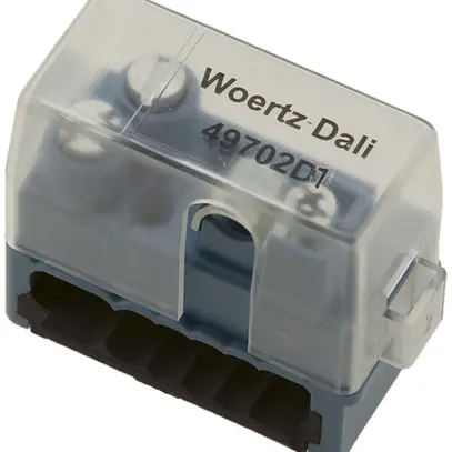 Boîte de raccordement Woertz pour câble plat DALI 3×2.5+2×1.5mm² bus 
