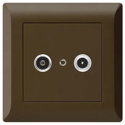 Prise antenne ENC kallysto.line R/TV 23dB 2GHz brun 