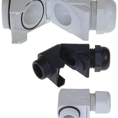 Pressacavo 90° WADI C-W, M32 per cavo Ø18…25mm 11mm PA IP68 grigio chiaro 