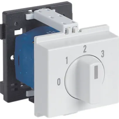 Interrupteur rotatif AMD K&N, 20A/690V 5/2L, manette gris clair, "0-1-2-3" 