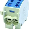 Blocco ripartizione tipo C 2×70/2×50mm² 160A Alu-CU blu 