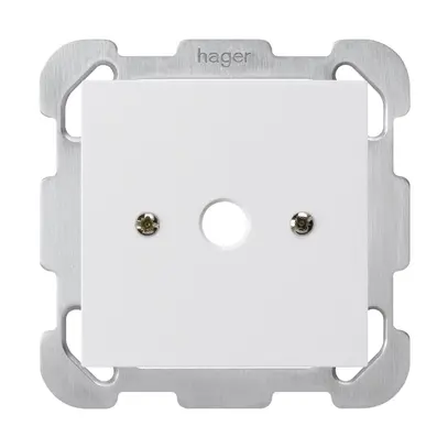 Boîte de raccordement ENC kallysto blanc Ø9mm sans bornier plaque de fixation 