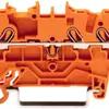 Durchgangsklemme WAGO TopJob-S 2.5mm² 3L orange Serie 2002 