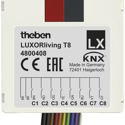 Interfaccia per pulsante KNX INS Theben LUXORliving 8-canale 
