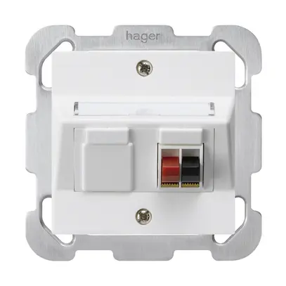 Presa INC audio kallysto 1×bianco morsetto per 1 altoparlante piastra fissaggio 