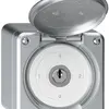 Interruttore a chiave con copertura AP robusto IP55 S2/1P alluminio 